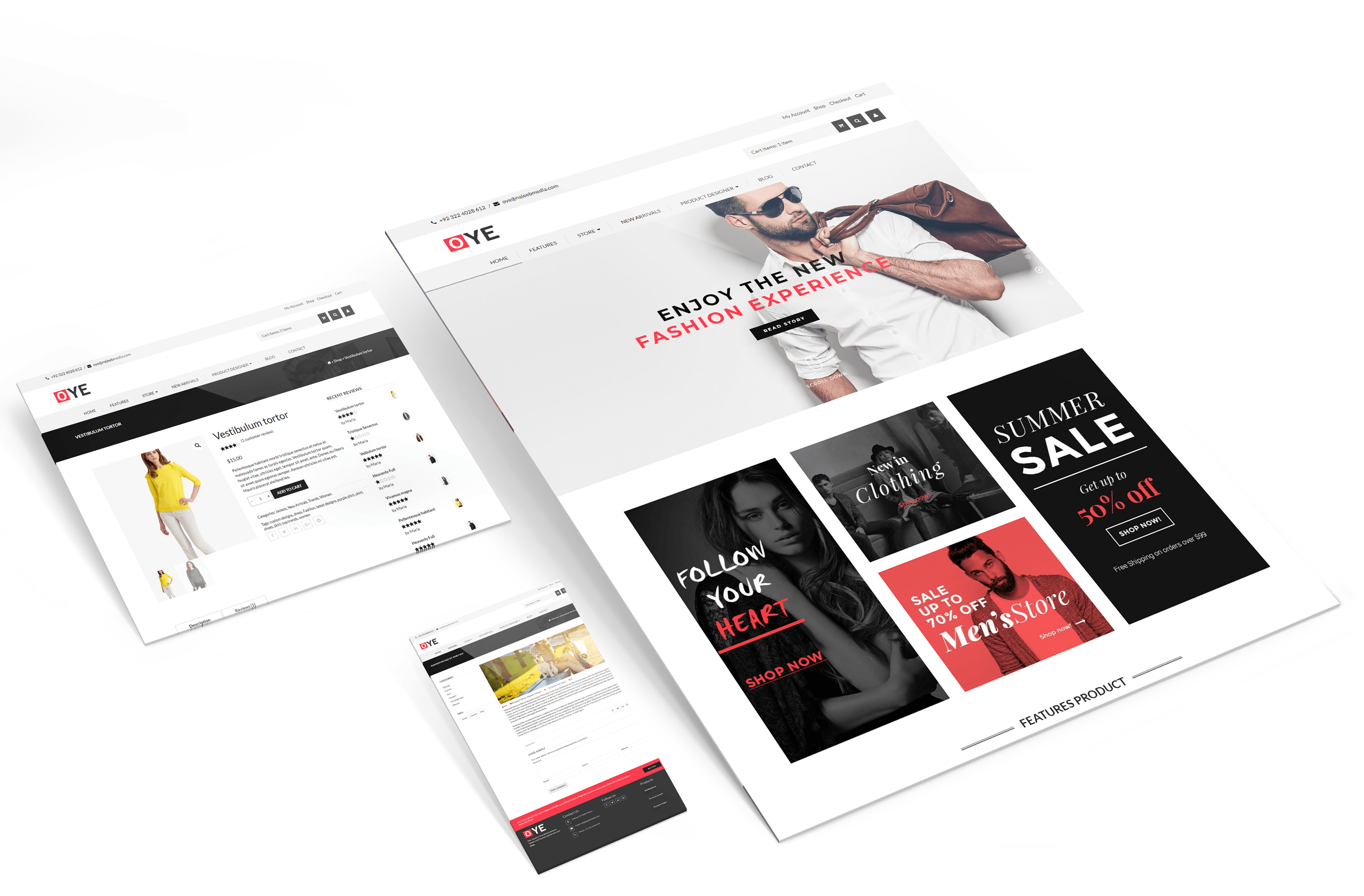Siti web in prospettiva mockup | Web agency napoli flashex