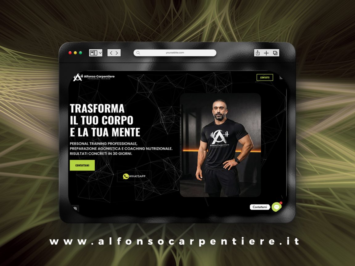 Creazione siti web per palestre. Alfonso Carpentiere sito web personal trainer Napoli