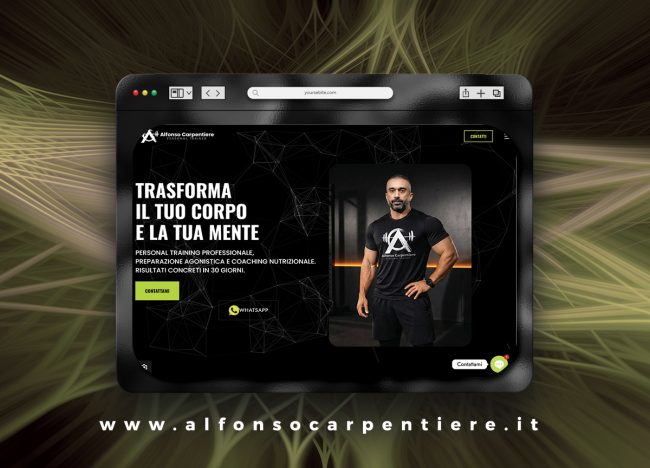 Creazione siti web per palestre. Alfonso Carpentiere sito web personal trainer Napoli